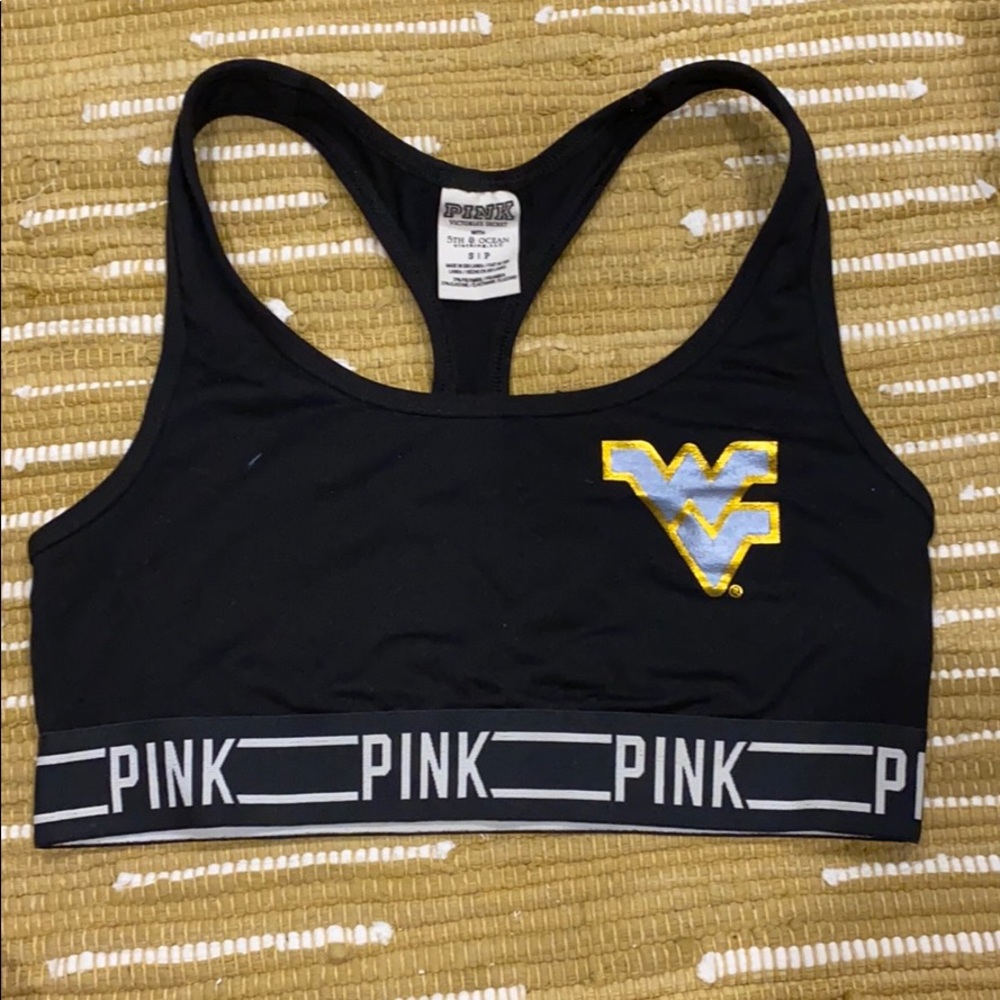 PINK West Virginia sports bra